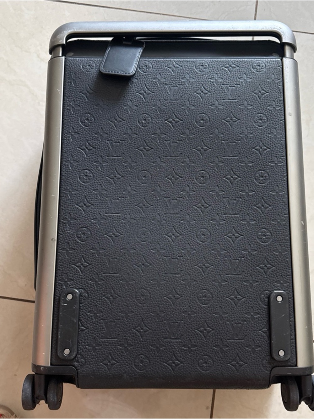 Louis Vuitton Horizon 55 Monogram Shadow Black Leather Carry-On Luggage Suitcase - Picture 11 of 12